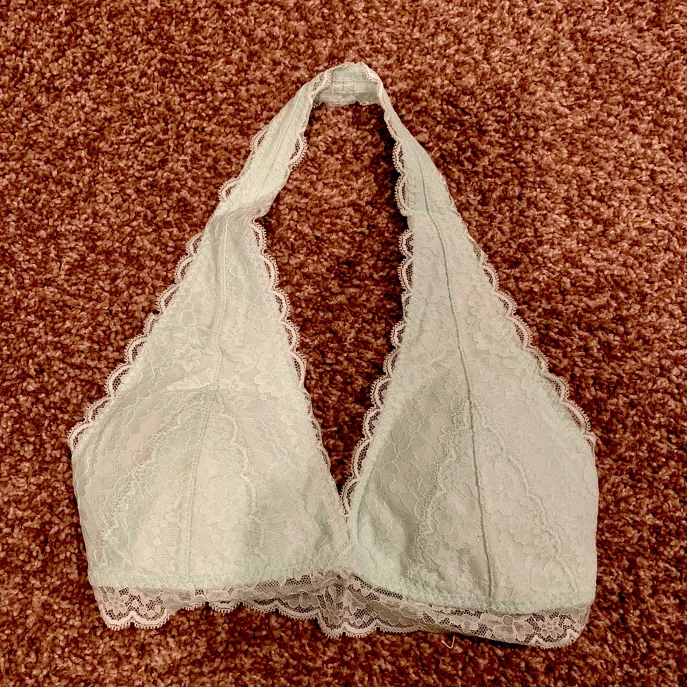 Gilly Hicks Mint Green Lace Bralette Small- New!!